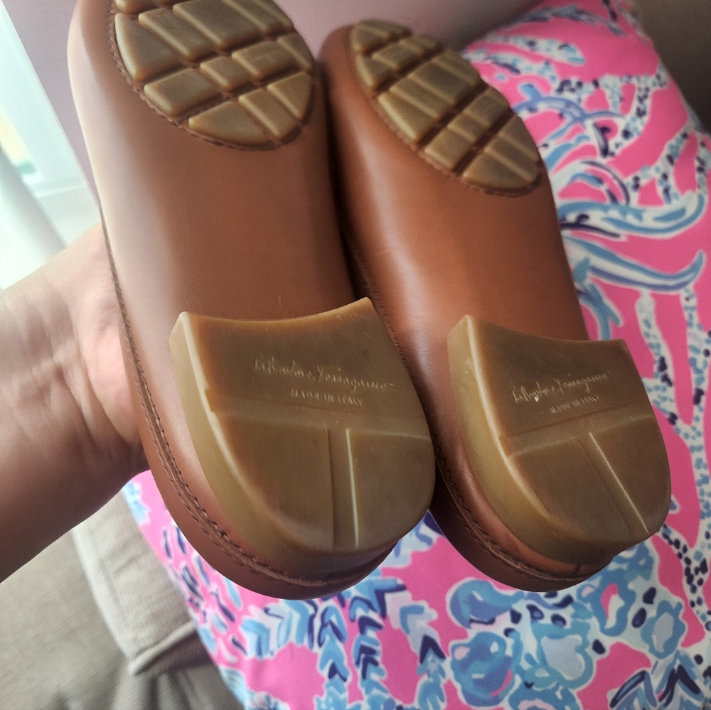 Salvatore Ferragamo Women's Brown Loafers - Picture 6 of 12